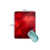 SonicTouch Kızıl Prizma Pürüzsüz Yüzey Kaymaz Taban Dikişsiz Kenar Gamer Oyuncu Kırmızı Mouse Pad 19x23cm