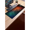 SonicTouch Orta Çağ Pusula Gamer Oyuncu Dikişsiz Sıvı Geçirmez Siyah Klavye Mouse Pad 32x70Cm