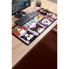 SonicTouch Mutlu Patişler Renkli Pürüzsüz Sıvı Geçirmez Yüzey XXL Gamer Ofis Klavye Mousepad 40x90cm