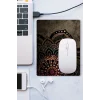 SonicTouch Mandala Desenli Kahverengi Çiçekli Kaydırmaz Gaming Oyuncu Dikişsiz Mouse Pad17x21cm