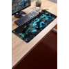 SonicTouch Mclaren P1 Fantasy Fütüristik Kaymaz Gaming Oyuncu Masaüstü Dikişsiz Klavye Mouse Pad 32x70Cm