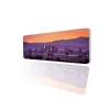 SonicTouch Metropol Gün Batımı Temalı Kaymaz Gaming Oyuncu Masaüstü Dikişsiz Klavye Mouse Pad 32x70Cm