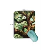 SonicTouch Mozaik Ağaç Pürüzsüz Yüzey Kaymaz Taban Dikişsiz Kenar Gamer Oyuncu Mouse Pad 19x23cm
