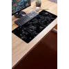 SonicTouch Siyah Gri Petek Desenli Gamer Oyuncu Dikişsiz Sıvı Geçirmez Klavye Mouse Pad 32x70Cm