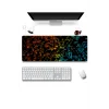 SonicTouch Mavi Turuncu Neon Matematik Tahtası Gamer Oyuncu Dikişsiz Sıvı Geçirmez Klavye Mouse Pad 32x70Cm