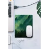 SonicTouch Çam Ormanı Temalı Yeşil Pürüzsüz Yüzey Kaymaz Taban Dikişsiz Kenar Gamer Oyuncu Mouse Pad 19x23cm