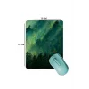 SonicTouch Çam Ormanı Temalı Yeşil Pürüzsüz Yüzey Kaymaz Taban Dikişsiz Kenar Gamer Oyuncu Mouse Pad 19x23cm