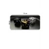 SonicTouch Siyah Beyaz Altın Zar Desenli Kaymaz Gaming Oyuncu Masaüstü Dikişsiz Klavye Mouse Pad 32x70Cm