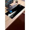 SonicTouch Mavi Ay Karanlık Ufuk Gamer Oyuncu Dikişsiz Sıvı Geçirmez Klavye Mouse Pad 32x70Cm