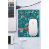 SonicTouch Soimoi Yeşili Turuncu Kelebekli Kaydırmaz Gaming Oyuncu Dikişsiz Mouse Pad17x21cm