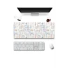 SonicTouch Damga Pulu Koleksiyonu Gamer Oyuncu Dikişsiz Sıvı Geçirmez Klavye Mouse Pad 32x70Cm