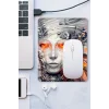 SonicTouch Tanrıça Desenli Gri Kaydırmaz Gaming Oyuncu Masaüstü Dikişsiz Mouse Pad 17x21cm