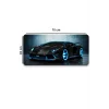 SonicTouch Tron Yarış Arabası Temalı Kaymaz Gaming Oyuncu Masaüstü Dikişsiz Siyah Klavye Mouse Pad 32x70Cm
