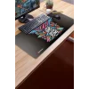 SonicTouch UltraGrand Hayat Kısa Kuşlar Uçuyor Grafiti Xxl Sıvı Geçirmez Gamer Oyuncu Klavye Mouse Pad 40x90Cm