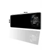 SonicTouch UltraGrand Mavi Gözlü Aslan Dikişsiz Xxl Gaming Oyuncu Masaüstü Siyah Beyaz Klavye Mouse Pad 40x90Cm