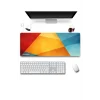 SonicTouch UltraGrand Geometrik Renkler Gamer Oyuncu Xxl Sarı Kırmızı Klavye Mouse Pad 40x90Cm