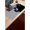 SonicTouch UltraGrand Melek ve Şeytan Kanatları Dikişsiz Xxl Gaming Oyuncu Masaüstü Siyah Beyaz Klavye Mouse Pad 40x90Cm