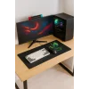 SonicTouch UltraGrand Siyah Neon Yeşili Anka Kuşu Dikişsiz Xxl Gaming Oyuncu Masaüstü Klavye Mouse Pad 40x90Cm