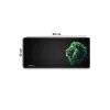 SonicTouch UltraGrand Siyah ve Neon Yeşili Aslan Dikişsiz Xxl Gaming Oyuncu Masaüstü Klavye Mouse Pad 40x90Cm