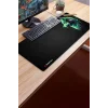 SonicTouch UltraGrand Siyah ve Neon Yeşili Kurt Dikişsiz Xxl Gaming Oyuncu Masaüstü Klavye Mouse Pad 40x90Cm