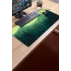 SonicTouch UltraGrand Dağ Orman Manzaralı Yeşil Dikişsiz Xxl Gaming Oyuncu Masaüstü Klavye Mouse Pad 40x90Cm