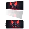 SonicTouch V-Team Kaymaz Gaming Oyuncu Masaüstü Dikişsiz Kırmızı Siyah Klavye Mouse Pad 32x70Cm