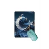 SonicTouch Yükselen Zafer Ay Yıldızlı Dağ Zirvesi Temalı Kaymaz Gaming Oyuncu Dikişsiz Mouse Pad 17x21cm