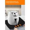 Valerine Life Airfryer Matı Isıya Dayanıklı Su Geçirmez Kaymaz Yıkanabilir Siyah Pad 35x45cm