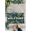 Valerine Life Amazon Yaprak Desenli Welcome Kapı Önü Paspası 45x70cm