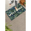 Valerine Life Amazon Yaprak Desenli Welcome Kapı Önü Paspası 45x70cm