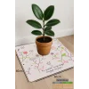 Valerine Life Çiçek Saksı Matı Salon Balkon Bitkileri Zemin Koruyucu Kaymaz Saksı Altlığı 60x60cm 27SAD250620