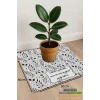 Valerine Life Çiçek Saksı Matı Salon Balkon Bitkileri Zemin Koruyucu Kaymaz Saksı Altlığı 60x60cm 27SAD250624