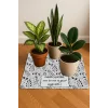 Valerine Life Çiçek Saksı Matı Salon Balkon Bitkileri Zemin Koruyucu Kaymaz Saksı Altlığı 60x60cm 27SAD250624