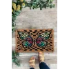 Valerine Life Damalı Kelebek Desenli Hoş Geldiniz Kapı Önü Paspası 45x70cm