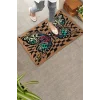 Valerine Life Damalı Kelebek Desenli Hoş Geldiniz Kapı Önü Paspası 45x70cm
