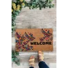 Valerine Life Damla Desenli Kuşlar Hoş Geldiniz Kapı Önü Paspası 45x70cm