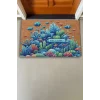 Valerine Life Deniz ve Balık Temalı Welcome Kapı Önü Paspası 45x70cm