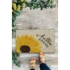 Valerine Life Günebakan Ay Çiçeği Merhaba Yaz Temalı Welcome Hoş Geldiniz Kapı Önü Paspası 45x70cm