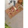 Valerine Life Noel Yılbaşı Kurabiyeleri Kırmızı Kahverengi Welcome Hoş Geldiniz Kapı Önü Paspası 45x70cm