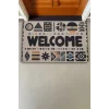 Valerine Life Geometrik Bohem Temalı Welcome Kapı Önü Paspası 45x70cm
