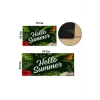 Valerine Life Hello Summer Yeşil Mutfak Matı Halısı Yıkanır Kaymaz Taban Tezgah Önü Paspası İkili Set
