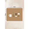Valerine Life Kahve Makinesi Matı Sıvı Geçirmez Kaymaz Yıkanır Çaycı Çay Espresso Makinesi Pad 35x45cm 27KHD250209