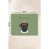 Valerine Life Kahve Makinesi Matı Sıvı Geçirmez Kaymaz Yıkanır Çaycı Çay Espresso Makinesi Pad 35x45cm 27KHD250212