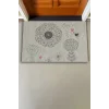 Valerine Life Dilek Otlu Papatya ve Kuşlar Krem Rengi Welcome Hoş Geldiniz Kapı Önü Paspası 45x70cm