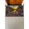 Valerine Life Sevda Köprüsü Gün Batımı Welcome Hoş Geldiniz Kapı Önü Paspası 45x70cm
