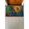 Valerine Life Masalsı Güneş Işıltılı Renklerin Dansı Welcome Hoş Geldiniz Kapı Önü Paspası 45x70cm
