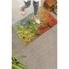 Valerine Life Renkli Kuşlar Hayat Ağacı Welcome Hoş Geldiniz Kapı Önü Paspası 45x70cm