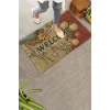 Valerine Life Yılbaşı Baston Şekerli Noel Temalı Welcome Hoş Geldiniz Kapı Önü Paspası 45x70cm