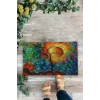Valerine Life Masalsı Güneş Işıltılı Renklerin Dansı Welcome Hoş Geldiniz Kapı Önü Paspası 45x70cm