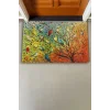 Valerine Life Renkli Kuşlar Hayat Ağacı Welcome Hoş Geldiniz Kapı Önü Paspası 45x70cm